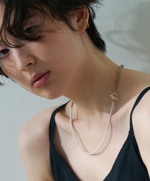 collex(コレックス)の「【Ljud/ユード】プチシェルパールバイカラーネックレス(ネックレス・レディース・シルバー/ゴールド・フリー)」の10枚目の写真