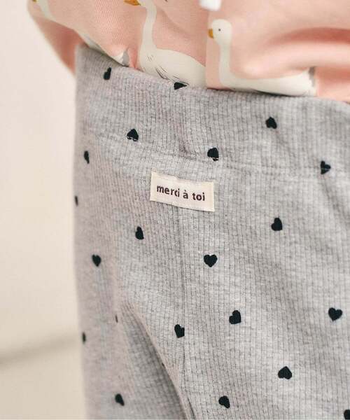 apres les cours（アプレレクール）の「メロウフリルリブレギンス/Look at Me!Pants（その他パンツ・キッズ・アイボリー/ラベンダー/グレー/ブラック/ピンク/サックスブルー・90/80/130/120/110/100）」の11枚目の写真