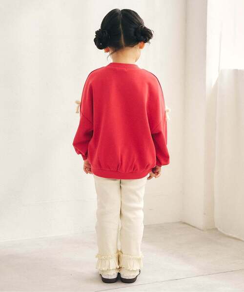 apres les cours（アプレレクール）の「メロウフリルリブレギンス/Look at Me!Pants（その他パンツ・キッズ・アイボリー/ラベンダー/グレー/ブラック/ピンク/サックスブルー・90/80/130/120/110/100）」の15枚目の写真