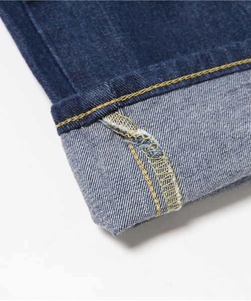 E hyphen world gallery（イーハイフンワールドギャラリー）の「Lee×Ehwg デニムテーパードパンツ（デニムパンツ・レディース・ホワイト/インディゴブルー/ライトインディゴブルー・SMALL/MEDIUM）」の5枚目の写真