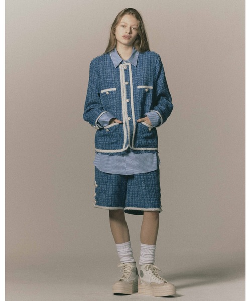 DISCOVERED(ディスカバード)の「DISCOVERED HOMMAGE JACKET (DC-SS27-JK-03)(その他アウター・メンズ・ブラック/ブルー・1/3)」の2枚目の写真
