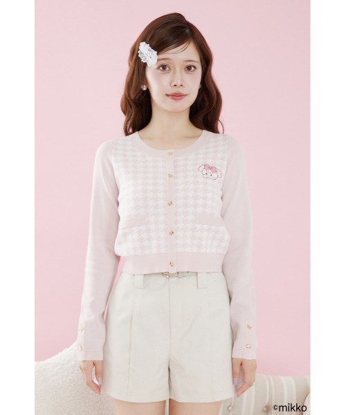 rienda（リエンダ）の「Lil ala modeニットトップス 夏服　秋服（カーディガン/ボレロ・レディース・ブラック/ピンク・FREE）」の19枚目の写真