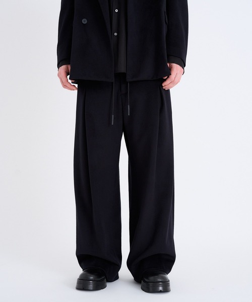 onegravity(ワングラビティ)の「onegravity / ビーバージャージー ボックスプリーツワイドパンツ(その他パンツ・メンズ・ブラック・SMALL/MEDIUM/LARGE/X-LARGE)」の3枚目の写真