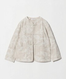 BEAUTY&YOUTH UNITED ARROWS | ジャガード ペイズリー エンブロイダリー ジャケット(ノーカラージャケット)