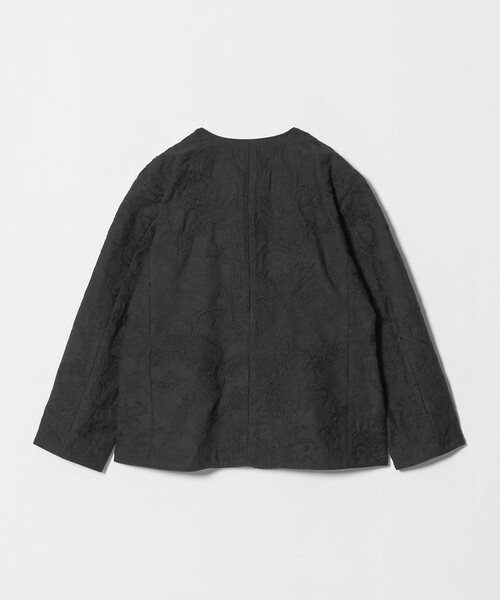 BEAUTY&YOUTH UNITED ARROWS(ビューティーアンドユースユナイテッドアローズ)の「ジャガード ペイズリー エンブロイダリー ジャケット(ノーカラージャケット・レディース・ナチュラル/ブラック・M/S)」の6枚目の写真