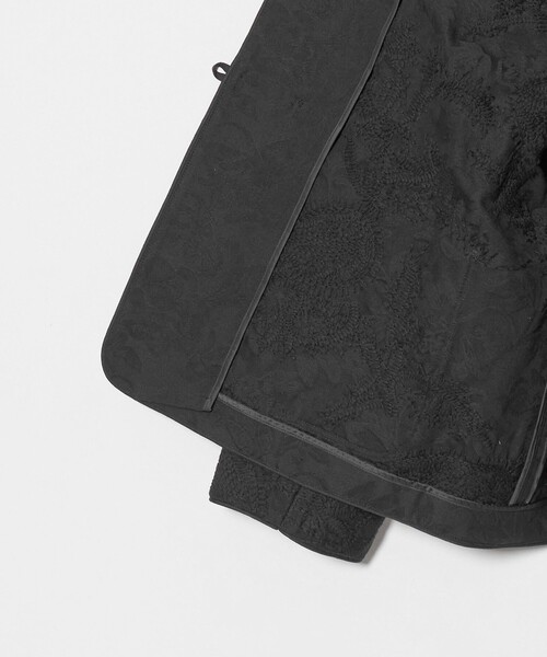 BEAUTY&YOUTH UNITED ARROWS(ビューティーアンドユースユナイテッドアローズ)の「ジャガード ペイズリー エンブロイダリー ジャケット(ノーカラージャケット・レディース・ナチュラル/ブラック・M/S)」の11枚目の写真