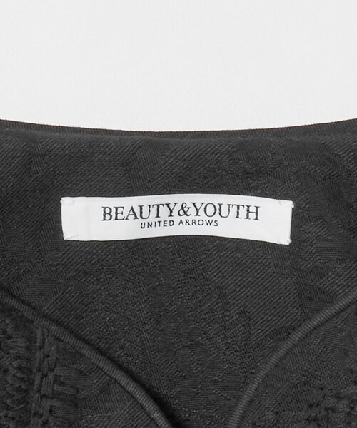 BEAUTY&YOUTH UNITED ARROWS(ビューティーアンドユースユナイテッドアローズ)の「ジャガード ペイズリー エンブロイダリー ジャケット(ノーカラージャケット・レディース・ナチュラル/ブラック・M/S)」の13枚目の写真