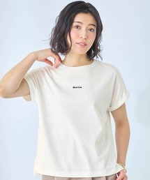 汗ジミが目立ちにくいロゴプリントカットソー