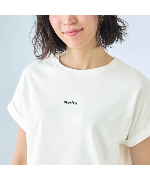 StyleNote(スタイルノート)の「汗ジミが目立ちにくいロゴプリントカットソー(Tシャツ/カットソー・レディース・キャメル/ホワイト/ネイビー/モカ/オフホワイト/チャコール/ブラウン系2/ブラウン系1・S/L/M)」の13枚目の写真