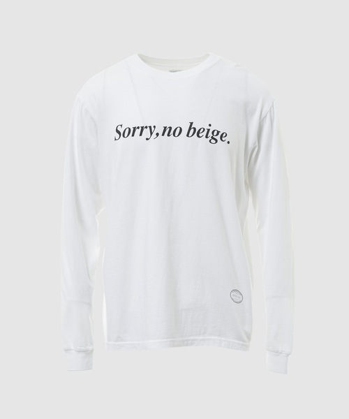 TANGTANG(タンタン)の「TEXT/SORRY(Tシャツ/カットソー・メンズ・ホワイト・XL/L/M)」の1枚目の写真