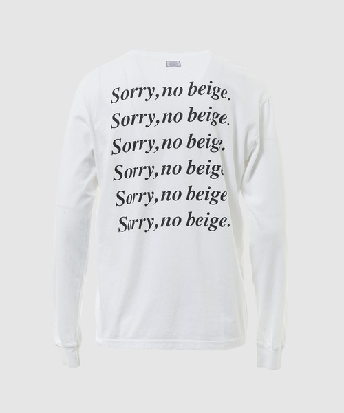 TANGTANG(タンタン)の「TEXT/SORRY(Tシャツ/カットソー・メンズ・ホワイト・XL/L/M)」の3枚目の写真