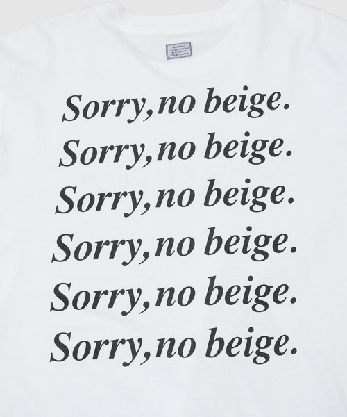 TANGTANG(タンタン)の「TEXT/SORRY(Tシャツ/カットソー・メンズ・ホワイト・XL/L/M)」の2枚目の写真