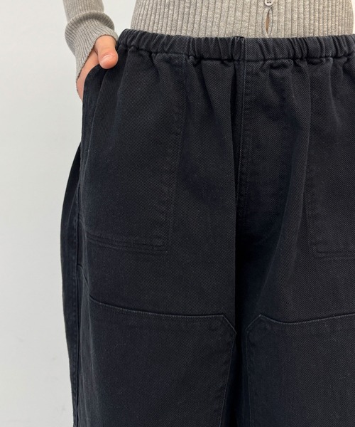 CANAL JEAN(キャナルジーン)の「HARING ピグメントツイルワークパンツ(その他パンツ・レディース・ブラック・ONE SIZE)」の13枚目の写真