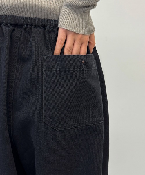 CANAL JEAN(キャナルジーン)の「HARING ピグメントツイルワークパンツ(その他パンツ・レディース・ブラック・ONE SIZE)」の14枚目の写真