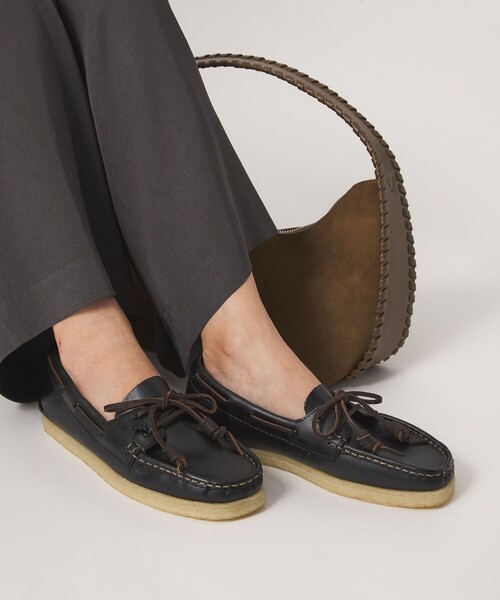 CLARKS ORIGINALS ブラックモカシン 国内EXCLUSIVE】＜Clarks Originals＞Godney Boat シューズ（モカシン
