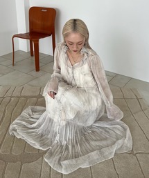 Ameri（アメリ）の「IVY MAJOLICA PLEAT DRESS（ドレス）」