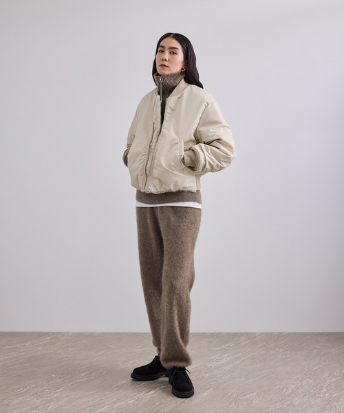SALON adam et rope'(サロン アダム エ ロペ)の「YAK ハーフジッププルオーバー / セットアップ対応(ニット/セーター・レディース・ブラウン系その他2/チャコールグレー・FREE)」の22枚目の写真