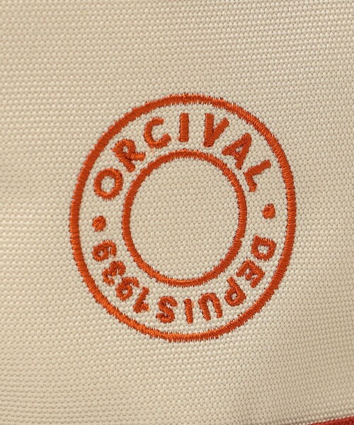 ORCIVAL(オーシバル)の「ORCIVAL: ワンハンドル トート バッグ(トートバッグ・レディース・グレー/オフホワイト・ONE SIZE)」の7枚目の写真