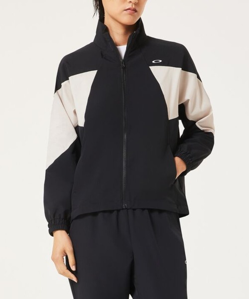 OAKLEY(オークリー)の「オークリー RADIANT MOBILITY JKT 10.0/ジャージ/スポーツ・トレーニング/レディース/OAKLEY(ナイロンジャケット・レディース・ブラック/ネイビー・XS/S/M/L)」の2枚目の写真
