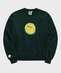 CONCEPTCOLLEGE（コンセプトカレッジ）の「テニスボールダークグリーンマンツーマンティー（成人男女共用）（スウェット）」
