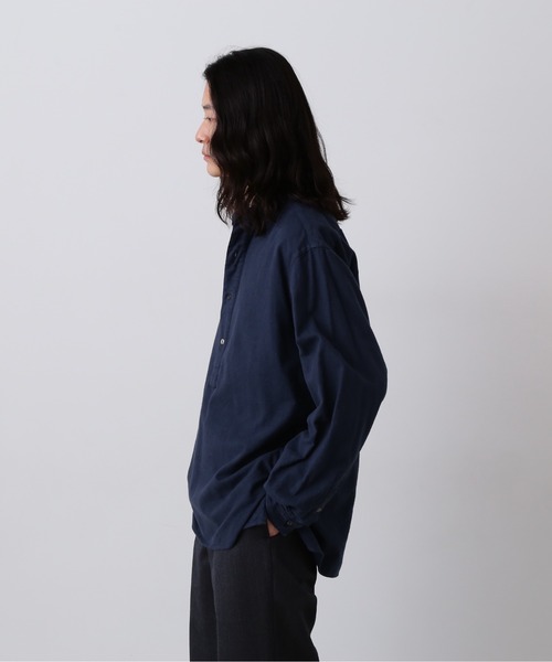YLEVE（イレーヴ）の「YLEVE / BRUSHED COTTON VIYELLA GARMENT DYE SHIRT（シャツ/ブラウス・メンズ・ブラウン/ネイビー・4/5/3）」の12枚目の写真