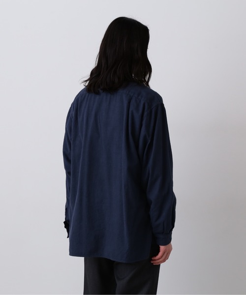 YLEVE（イレーヴ）の「YLEVE / BRUSHED COTTON VIYELLA GARMENT DYE SHIRT（シャツ/ブラウス・メンズ・ブラウン/ネイビー・4/5/3）」の13枚目の写真