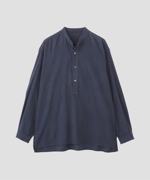 YLEVE（イレーヴ）の「YLEVE / BRUSHED COTTON VIYELLA GARMENT DYE SHIRT（シャツ/ブラウス・メンズ・ブラウン/ネイビー・4/5/3）」の7枚目の写真