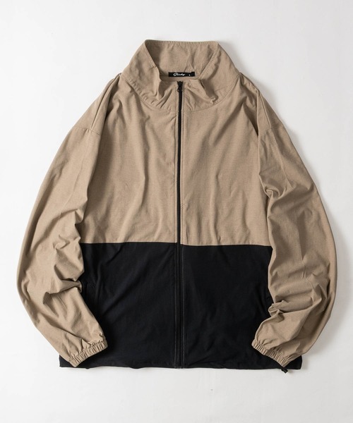 JOHN'S CLOSET（ジョンズクローゼット）の「【7】マルチファンクション スタンドカラージャケット/ブルゾン 裾ドローコード/UVカット/ストレッチ/速乾/イージーケア（ナイロンジャケット・メンズ・ブラック/ベージュ/カーキ/チャコールグレー・MEDIUM/X-LARGE/LARGE）」の16枚目の写真