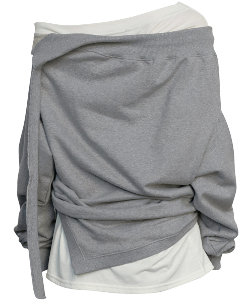 FLAREUP（フレアアップ）の「2レイヤード MTM (FL-197_Melange)（Tシャツ/カットソー・レディース・グレー・OS）」の8枚目の写真