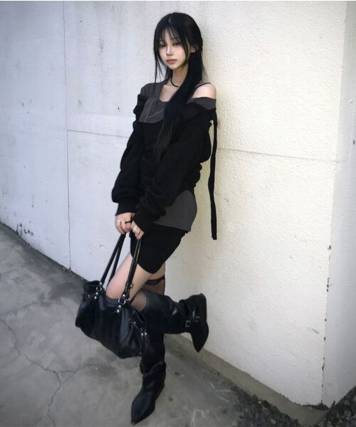 FLAREUP（フレアアップ）の「2レイヤード MTM (FL-197_Melange)（Tシャツ/カットソー・レディース・グレー・OS）」の10枚目の写真