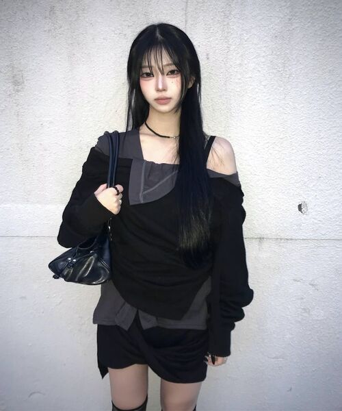 FLAREUP（フレアアップ）の「2レイヤード MTM (FL-197_Melange)（Tシャツ/カットソー・レディース・グレー・OS）」の21枚目の写真