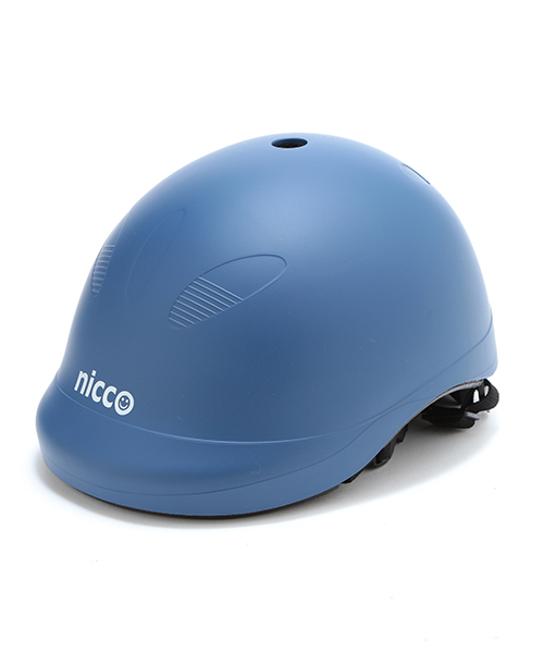 こども ビームス（コドモビームス）の「nicco×こども ビームス / 別注 Kid's L ヘルメット (52～56cm)（キャップ・キッズ・ホワイト/ブラック/ブルー・52-56cm）」の3枚目の写真