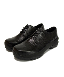 COREOFALCHEMY（コア オブ アルケミー）の「ハイブリッド Vibram ダービー ブラック ラムレザー ヒール高5.5cm ドレススニーカー トレッカー（ドレスシューズ）」