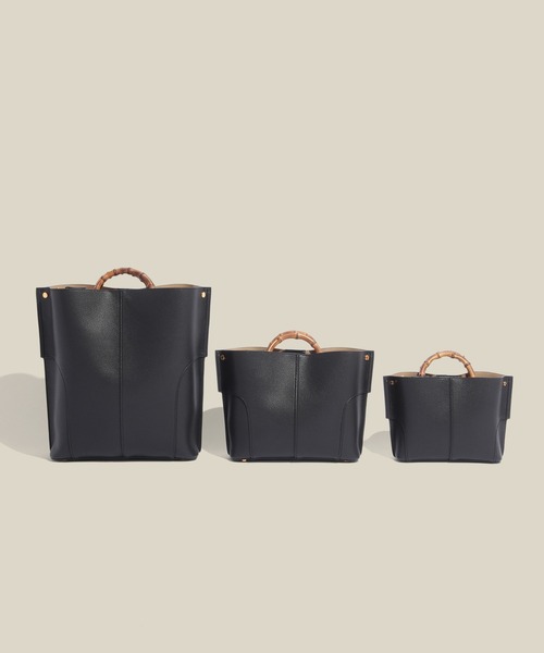 E'POR(エポール)の「【E'POR】BAMBOO BAG Medium/軽量・通勤(ハンドバッグ・レディース・オフホワイト/グレー/ベージュ系その他2/ブラック系その他2・FREE)」の11枚目の写真
