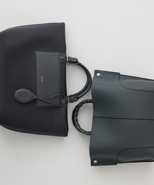 E'POR(エポール)の「【E'POR】BAMBOO BAG Medium/軽量・通勤(ハンドバッグ・レディース・オフホワイト/グレー/ベージュ系その他2/ブラック系その他2・FREE)」の21枚目の写真