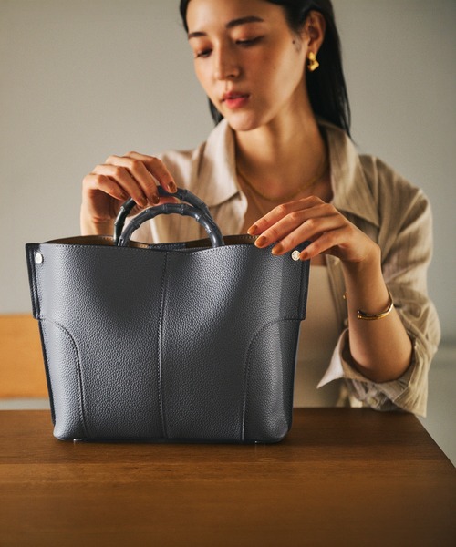 E'POR(エポール)の「【E'POR】BAMBOO BAG Medium/軽量・通勤(ハンドバッグ・レディース・オフホワイト/グレー/ベージュ系その他2/ブラック系その他2・FREE)」の22枚目の写真