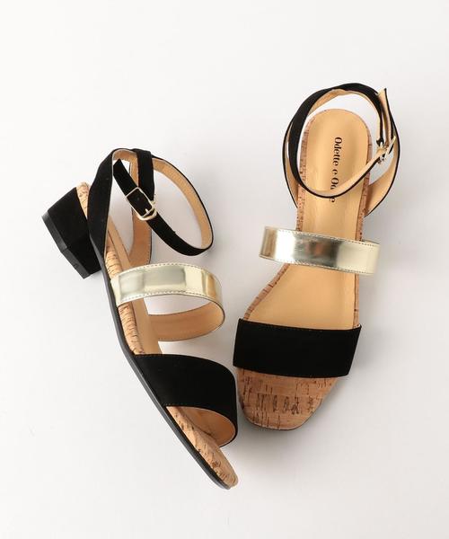 ODETTE E ODILE（オデットエオディール）の「OFC ブロックヒール サンダル30（サンダル・レディース・ホワイト/ブラック/グレー/ブラウン/その他1/その他2・35/36/37）」の6枚目の写真