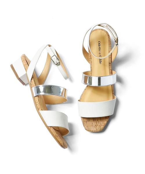 ODETTE E ODILE（オデットエオディール）の「OFC ブロックヒール サンダル30（サンダル・レディース・ホワイト/ブラック/グレー/ブラウン/その他1/その他2・35/36/37）」の2枚目の写真