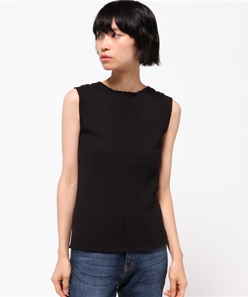 Khaju（カージュ）の「Khaju: ウォッシャブルリブニット（ニット/セーター・レディース・ワインレッド/オフホワイト/ダークグリーン/ブラック・ONE SIZE）」の12枚目の写真