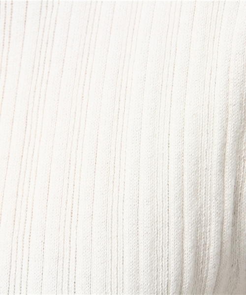 Khaju（カージュ）の「Khaju: ウォッシャブルリブニット（ニット/セーター・レディース・ワインレッド/オフホワイト/ダークグリーン/ブラック・ONE SIZE）」の11枚目の写真