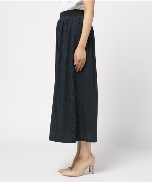 N.（N. Natural Beauty Basic）（エヌエヌナチュラルビューティーベーシック）の「ストレッチアムンゼンスカーチョ（その他パンツ・レディース・グレー/ブラック・MEDIUM）」の4枚目の写真