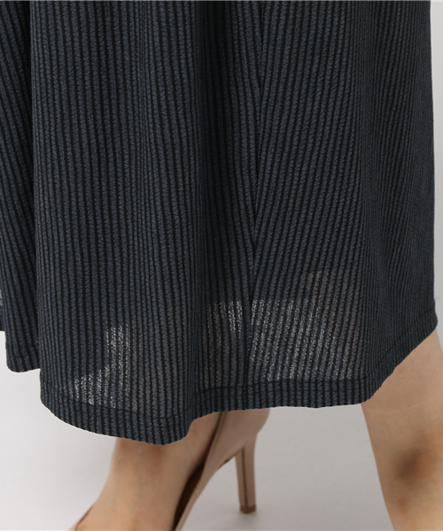 N.（N. Natural Beauty Basic）（エヌエヌナチュラルビューティーベーシック）の「ストレッチアムンゼンスカーチョ（その他パンツ・レディース・グレー/ブラック・MEDIUM）」の8枚目の写真