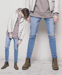 MONKEY TIME | <monkey time> ∴ ディストレスト スキニーデニムパンツ ◆(デニムパンツ)