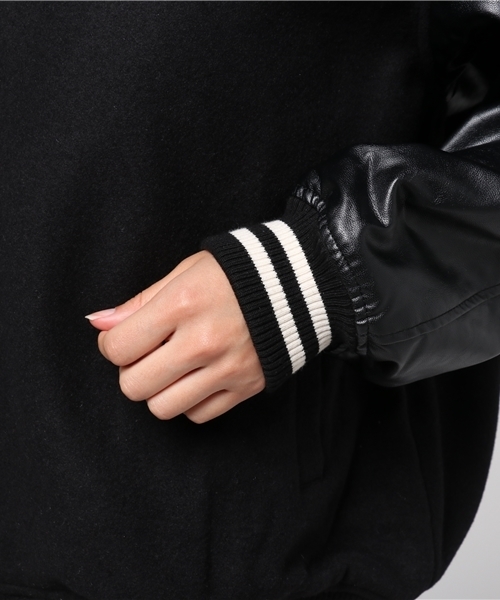 PUNYUS（プニュズ）の「スタジャン（ピーコート・レディース・ブラック/ワイン・3/1/2/4）」の7枚目の写真