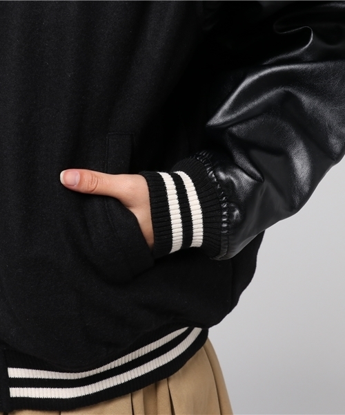 PUNYUS（プニュズ）の「スタジャン（ピーコート・レディース・ブラック/ワイン・3/1/2/4）」の8枚目の写真