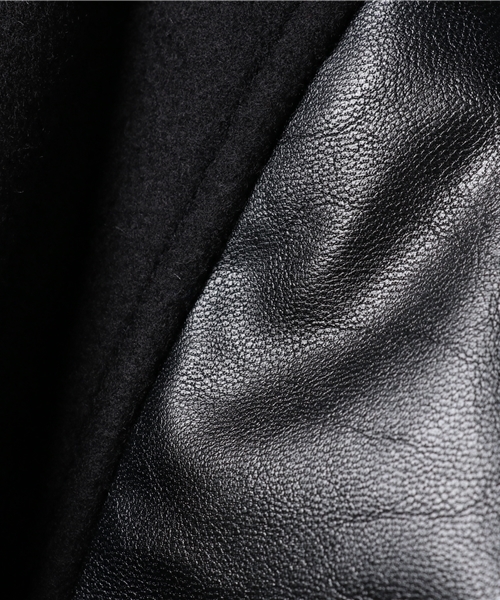 PUNYUS（プニュズ）の「スタジャン（ピーコート・レディース・ブラック/ワイン・3/1/2/4）」の11枚目の写真