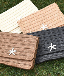 Luz Llena | スターフィッシュ付きペーパークラッチバッグ(クラッチバッグ)