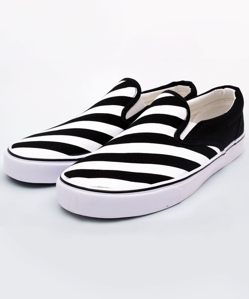 8(eight)(エイト)の「ALOHA スリッポン スニーカー PUレザー(スリッポン)」|ストライプ