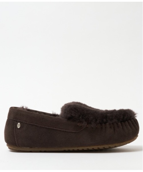 EMU Australia(エミューオーストラリア)の「Cairns Reverse Fur(モカシン/デッキシューズ・レディース・ライトグレー/チャコールグレー/ダークブルー/ブラック/ベージュ/グレー系その他/グレイッシュベージュ/スモークグレー/チョコ・8/9/7/6/5/10/11)」の17枚目の写真