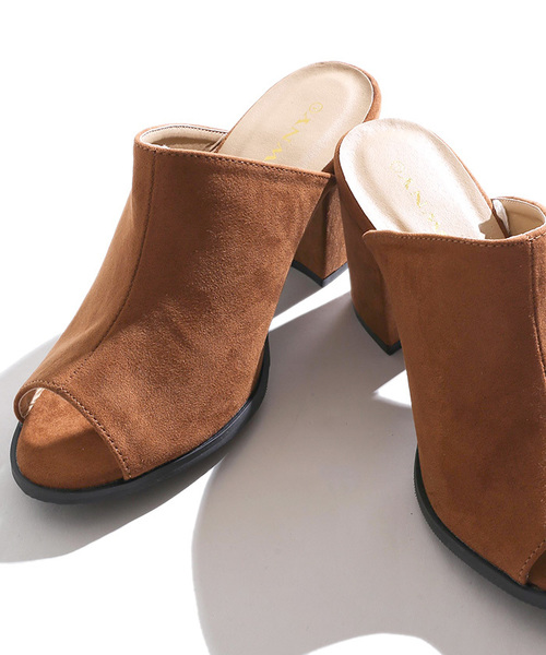 WEGO（ウィゴー）の「WEGO/ミュールサンダル（サンダル・レディース・ブラウン/レッド/イエロー/ダークインディゴブルー/ブラック/シルバー・LARGE/MEDIUM）」の3枚目の写真